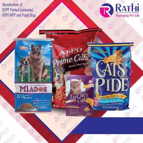 Multicolor Pet Food Packaging Bags