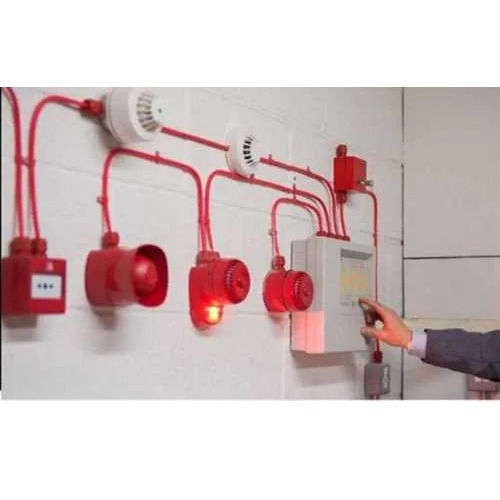 Wall Mounted Fire Alarm System - Color: Red