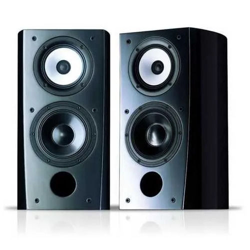 Black Rectangular Sound Speaker - Frequency (Mhz): 50 Hertz (Hz)