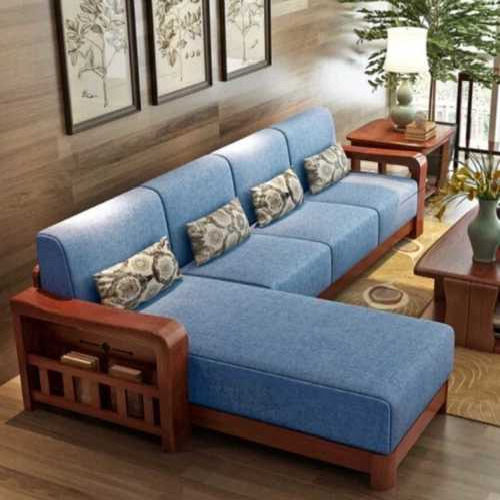 L Shape Sofa Set - Material: Wood