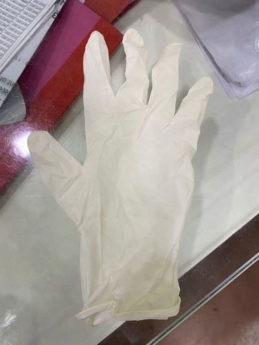 Full Finger Examination Gloves (White Color)