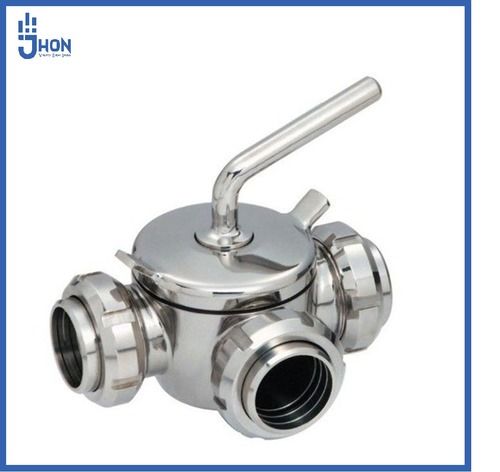 Stainless Steel 3 Way Plug Valve - Clean Type, High Acid and Alkali Resistance | Designed for Viscosity Liquids, Caution for Pressure Use