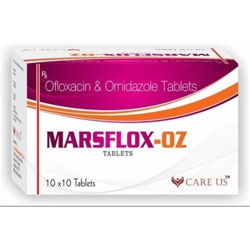 Ofloxacin And Ornidazole Antibiotic Tablet 10X10 Pack Grade: Medicine