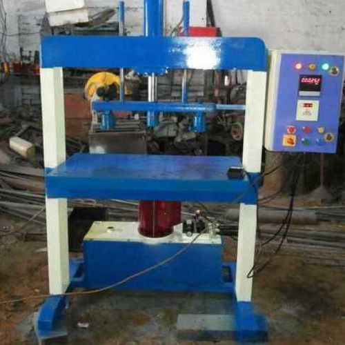 Paper Plate Making Machine - Color: Blue