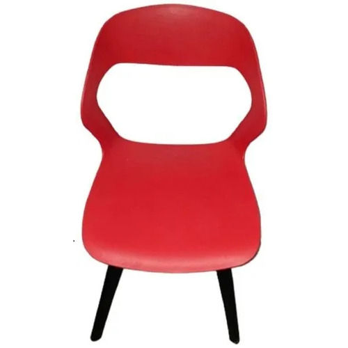 Plastic Cafe Chair - Color: Red