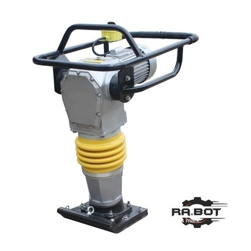 Silver Hcd100 Earth Tamping Rammer With Motor And 1 Year Warranty