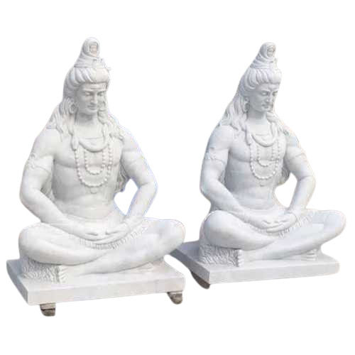 Lord Shiva Marble Statue - Feature: Eco-Friendly