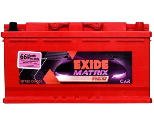 Red Exide Car Battery - Sealed Type: Yes