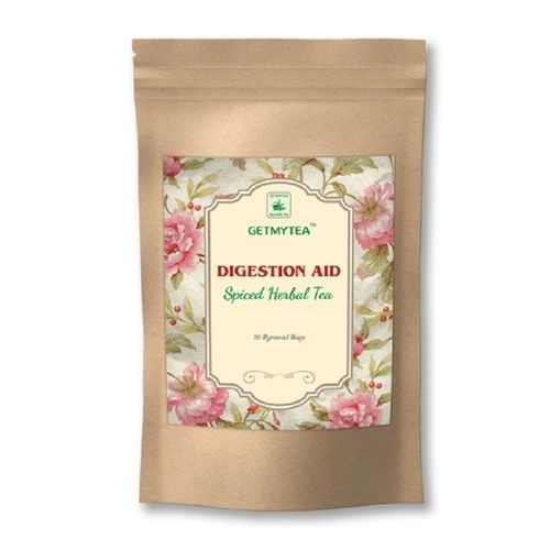 Getmytea Digestion Aid Spiced Herbal Green Pyramid Tea Bags (Set Of 20 Bags X 2g Each).
