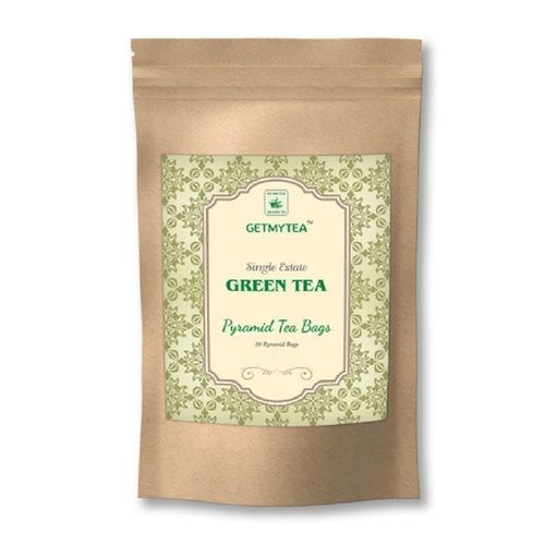 Getmytea Green Tea Pyramid Tea Bags Single Estate (Set Of 20 Bags X 2g Each)