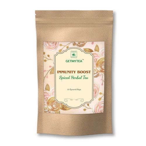 Getmytea Immunity Boost Spiced Herbal Green Pyramid Tea Bags (Set Of 20 Bags X 2g Each)