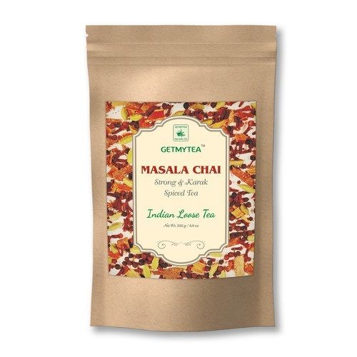 Getmytea Masala Chai Strong And Karak Spiced Black Loose Ctc Tea 250g