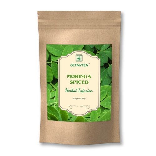 Getmytea Moringa Spiced Herbal Infusion Pyramid Bags (Set Of 20 Bags X 2g Each)