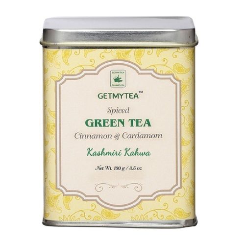 Getmytea Spiced Green Tea Kashmiri Kahwa With Cinnamon And Cardamom Loose Leaf Tea 100g Can