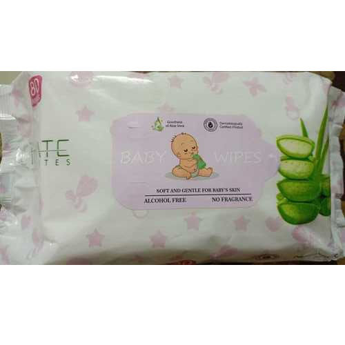 80 Piece Baby Wipes - Color: White