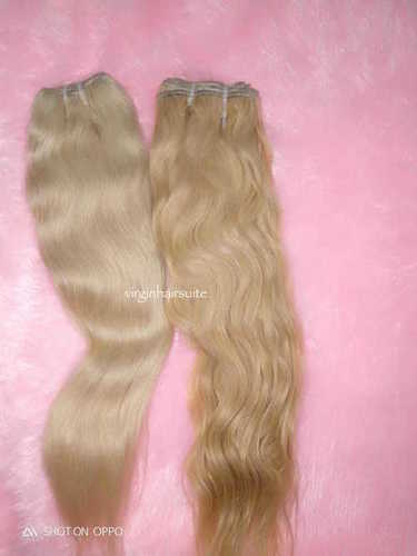 Weaving Blonde Human Hair Weft Extensions