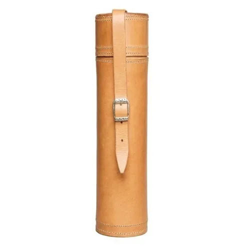 Hobe Brown Leather Water Bottle Cover