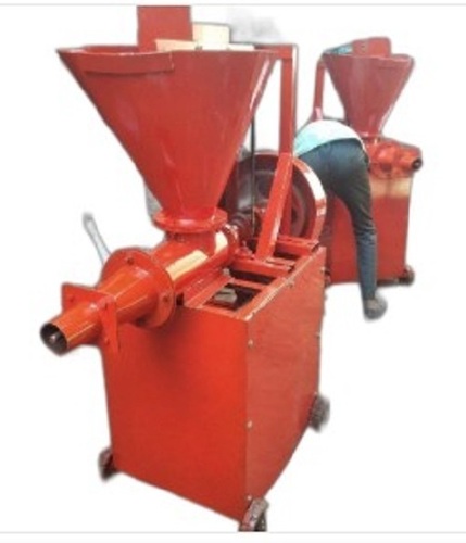 Cow Dung Log Making Machine - Multi-Color, Mild Steel, CE Certified | Semi-Automatic, 220V Electric Start, 1-Year Warranty for Log, Briquette, and Fuel Pellet Production