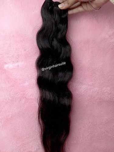 Black Remy Weft Natural Human Hair