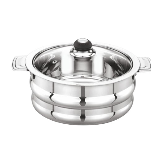 Orchid C Through Stainless Steel Casserole - Color: Silver