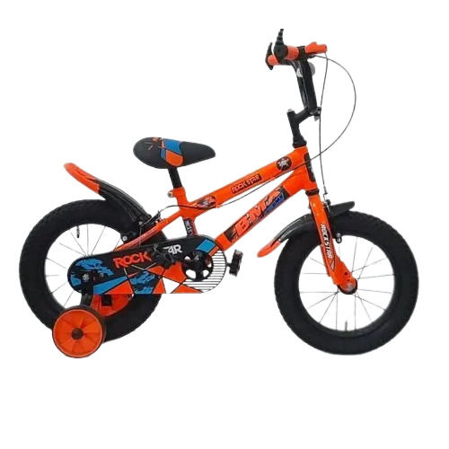 Rockstar Black & Orange Kids Cycle - Material: Stainless Steel