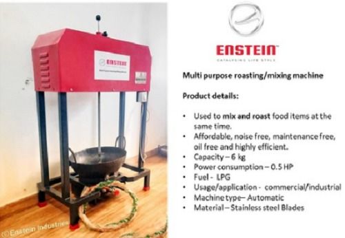 Low Noice Multi Purpose Roasting And Mixing Machine