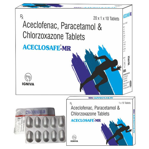 Aceclosafe Mr Tablets (Pack of 20x1x10 Tablets)