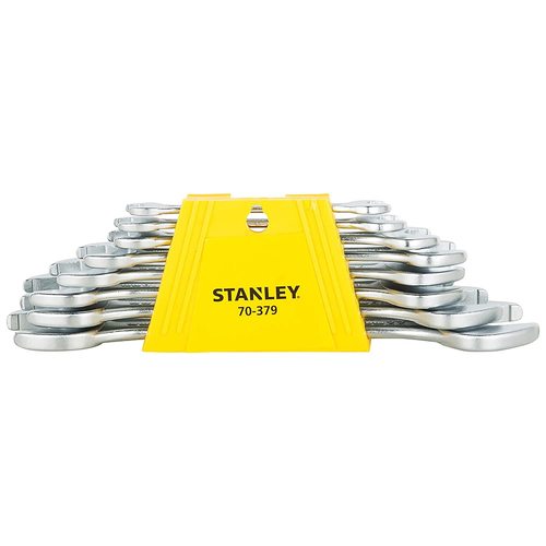 Stanley 12x13mm Crv Steel Double Ended Open Jaw Spanner, 70-369e (Pack Of 10)