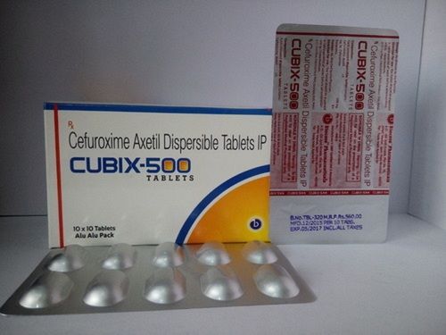 Cefuroxime Axetil Dispersible 500 Mg Antibiotic Tablets Expiration Date: Printed On Pack Years