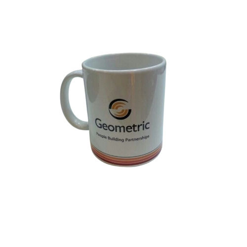 Promotional White Printed Big Ceramic Mug