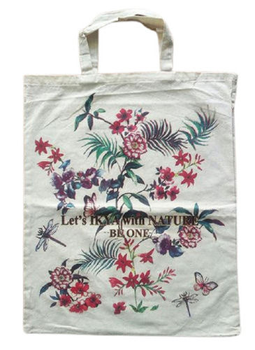 Elegant Look Printed Cotton Shopping Bag