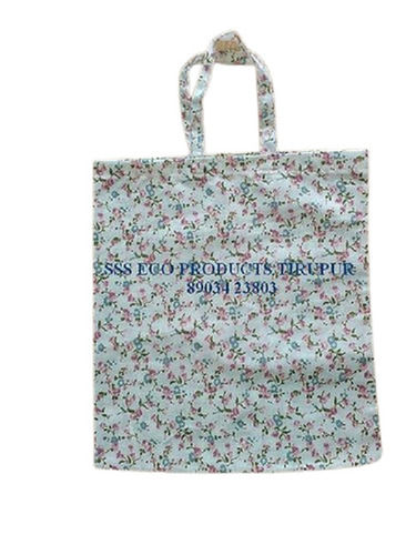 Multicolor Handled Printed Cotton Shopping Bag