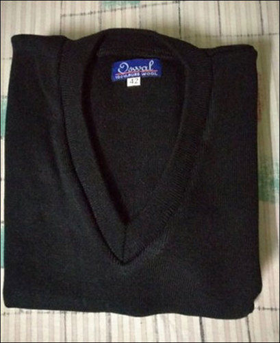 Wool Casual Wear Black Full Sleeve Sweater