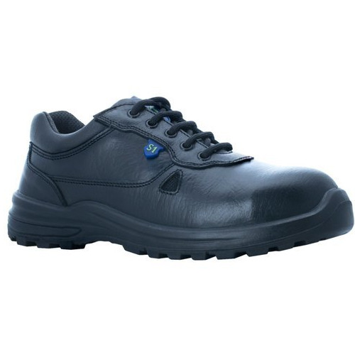 Lace Up Raptor Industrial Safety Shoes - Color: Black