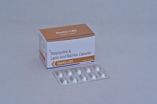 Doxycycline And Lactic Acid Bacillus 100 Mg Antibiotic Capsules Expiration Date: Printed On Pack Years