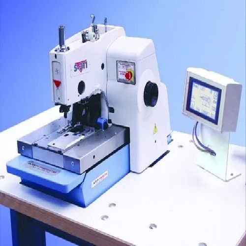 Eyelet Button Hole Machine - Color: White