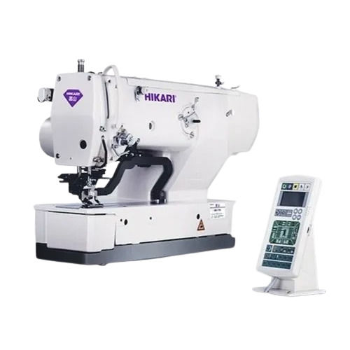 Straight Button Holing Machine - Color: White