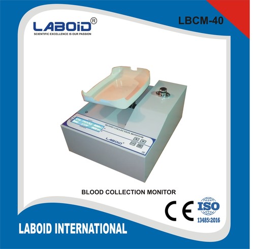 Blood Collection Monitor With Lcd Display For Blood Bank Color Code: Blue & White