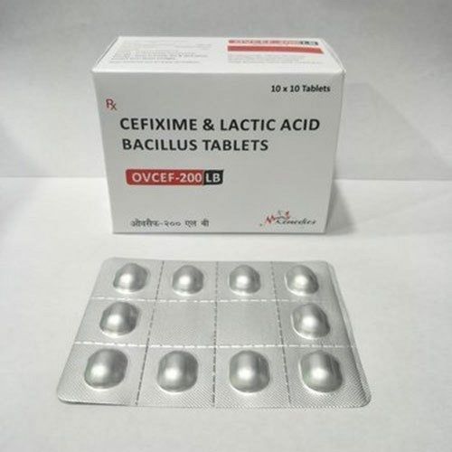 Cefixime And Lactic Acid Bacillus 200 Mg Antibiotic Tablets
