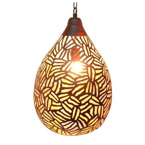 Cutwork Pendant Light - MS Material, 1 Light, 25W Power, 220V Voltage | Multicolor Finish, Longer Service Life, Appealing Look