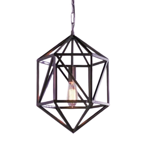 One Bulb Hanging Lamps - Color: Multicolor
