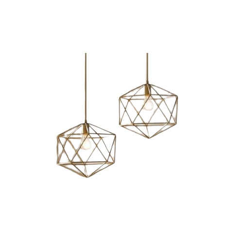 LED Handmade Hanging Lamp - Iron Material, 12 Inch Diameter, Multicolor | Robust Design, Elegant Look, E27 Holder, Ideal for Home and Hotels