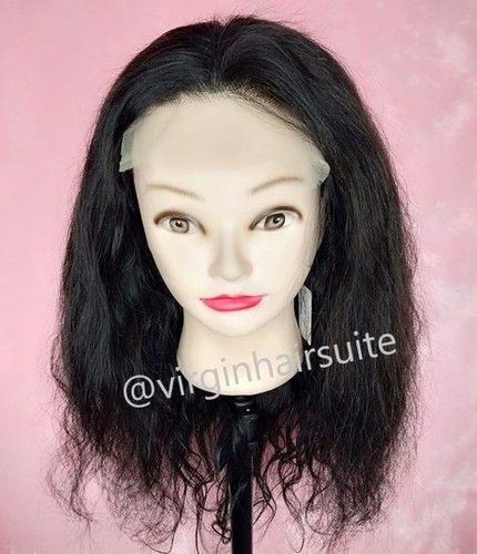 Black Virgin Brazilian Hair Wigs