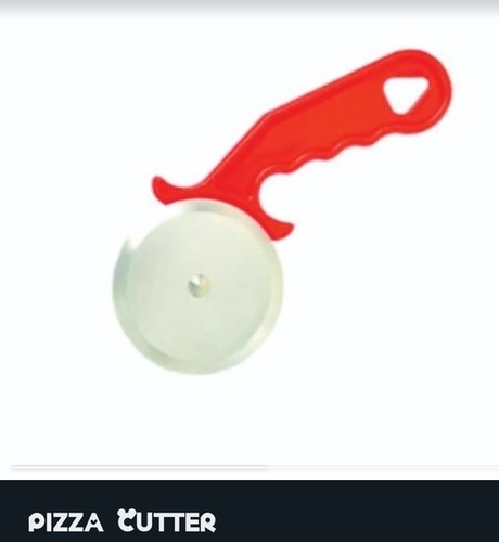 Silver Stainless Steel Pizza Cutter For Slicing Through Dough And Crust