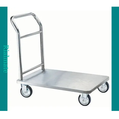 Commercial Stainless Steel Platform Trolley - Color: Silver