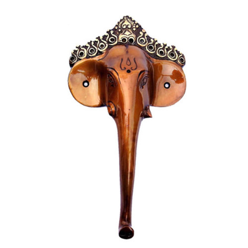 Ganesha Face Brass Door Handle - Application: Home
