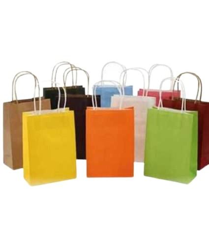 Multi Color Plain Paper Bags