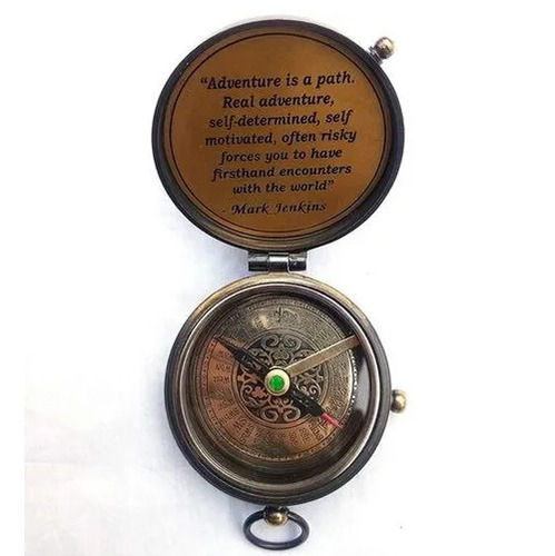 Eagle Scout Brown Antique Brass Compass