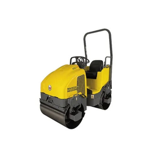 Yellow+Black 9 Hp Power Double Drum Ride On Road Roller