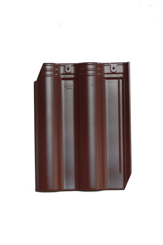 Tagsten Roofs - Double Roman Tile 300x400mm, Coffee Brown - Heat Resistant, 10mm Thickness, Elegant Elabano Pattern